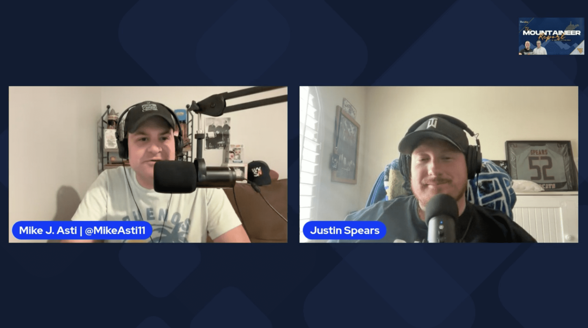 Mike Asti and Justin Spears on Mountaineer Report previewing WVU-Arizona